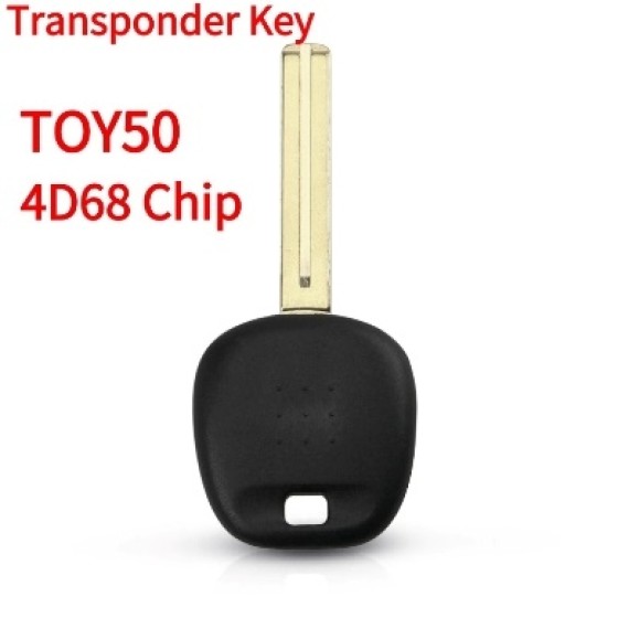 2001 - 2010 Lexus Short Blade Transponder Key TOY50 (4D68)(Aftermarket chip/OEM chip )(No logo)